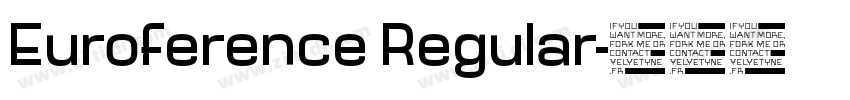 Euroference Regular字体转换